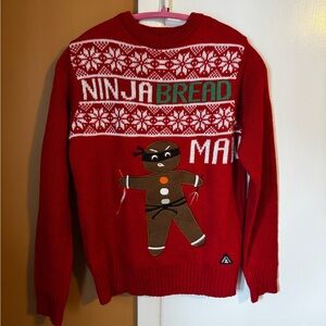 American Stitch Red Holiday 'Ninja Bread Man' Crewneck Sweater